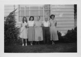 James and Jennie Fleagle with their daughters in law Evelyn and Jean, and Evelyn's daughter Maureen.