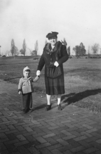 Barbara in the late 1930s with her "Nanny".